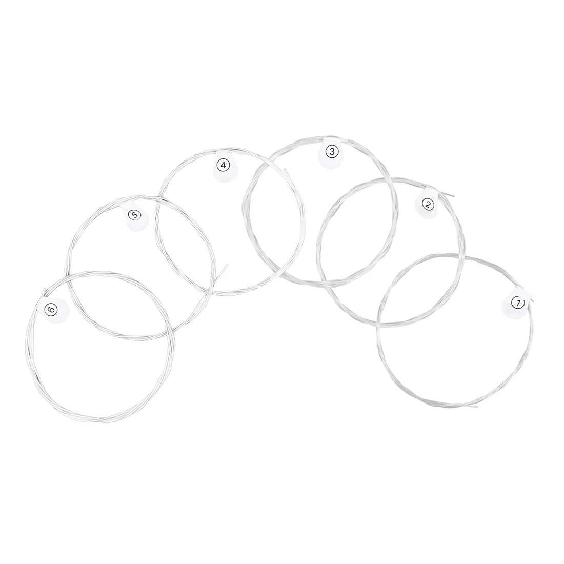 6 Pcs Strings Classical Guitar Strings Black Clear Nylon Guitarra Strings Sliver Plated Copper Wound String Guitar Accessories