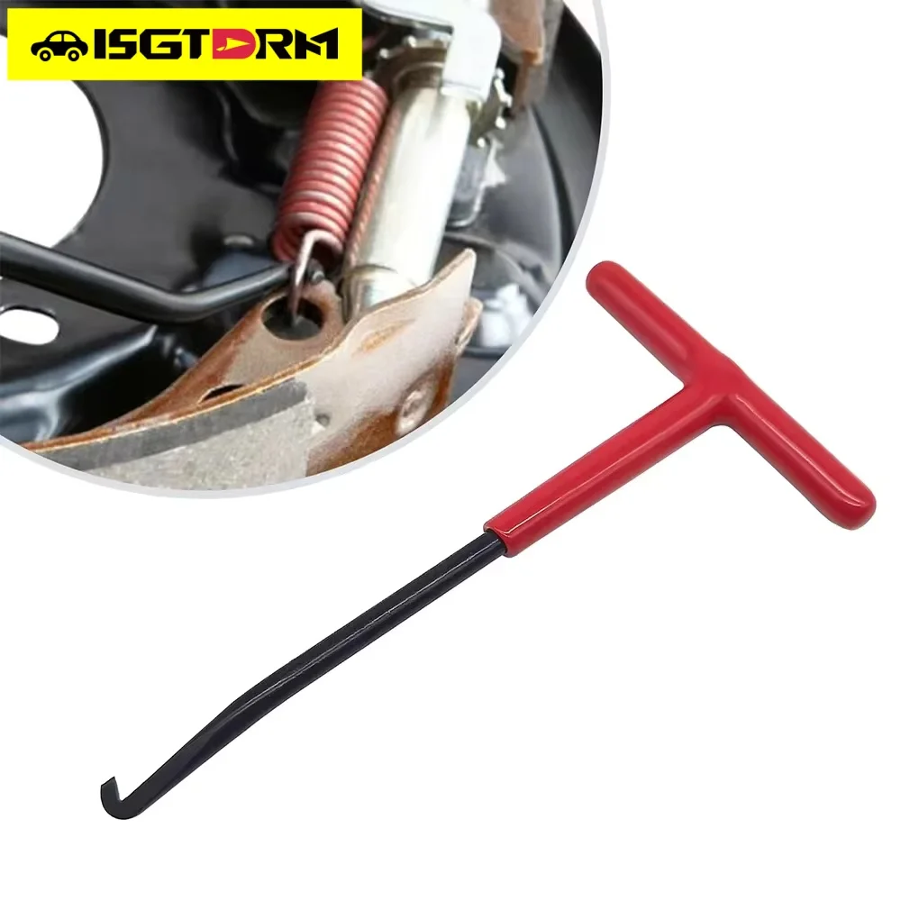 ISGTDRM Gancio a molla di scarico per moto Maniglia a forma di T Estrattore a molla per tubo di scarico Strumento di riparazione del gancio di installazione per la rimozione delle molle