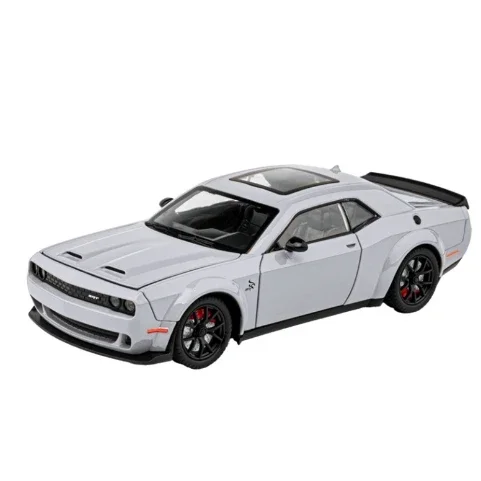 1:24 Dodge Challenger SRT Hellcat Redeye Muscle Alloy Diecast Car Model Computer Desktop DIY High Simulation Collection Ornament