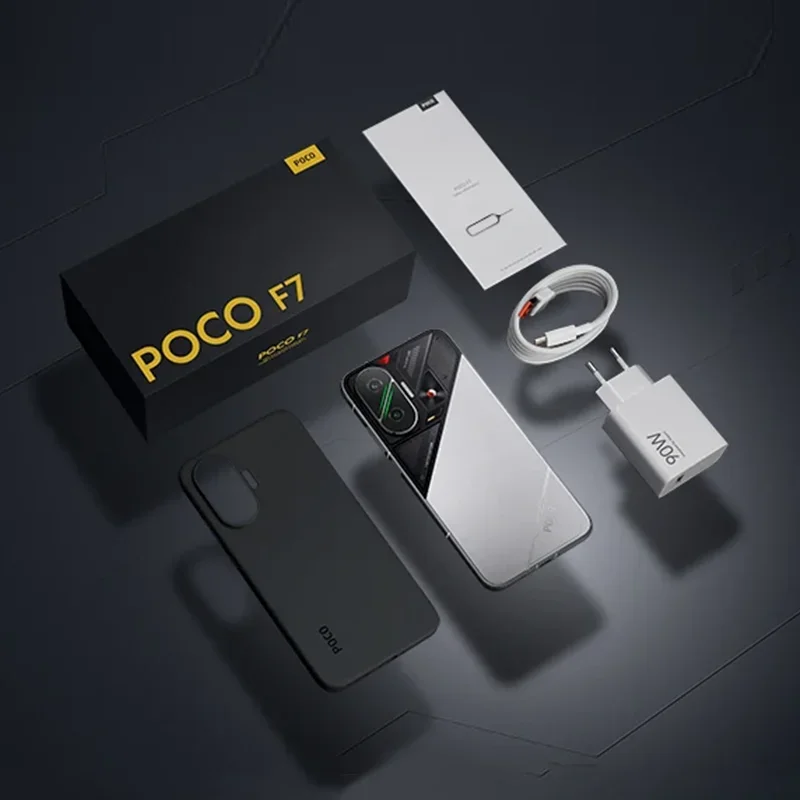 【World Premiere】POCO F7 5G Global Version Snapdragon® 8s Gen 4 NFC 6.83 1.5K AMOLED Display 50MP Camera OIS 6500mAh Smartphone