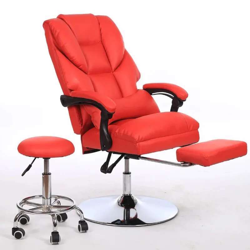 Silla plegable De lujo para salón De belleza, sillón De cuero moderno portátil, Protector De piernas, muebles comerciales