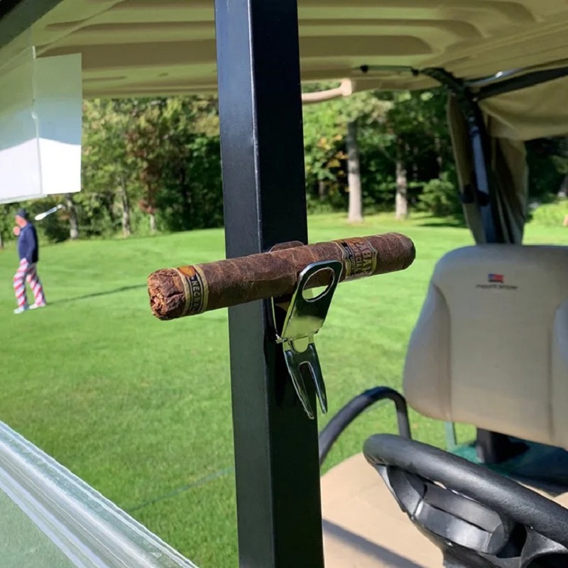 กอล์ฟ Divot ซ่อมเครื่องมือแม่เหล็กผู้ถือลูกกอล์ฟกอล์ฟผู้ถือซิการ์ใส่ส้อม PITCH Groove CLEANER อุปกรณ์กอล์ฟ Golf Mark