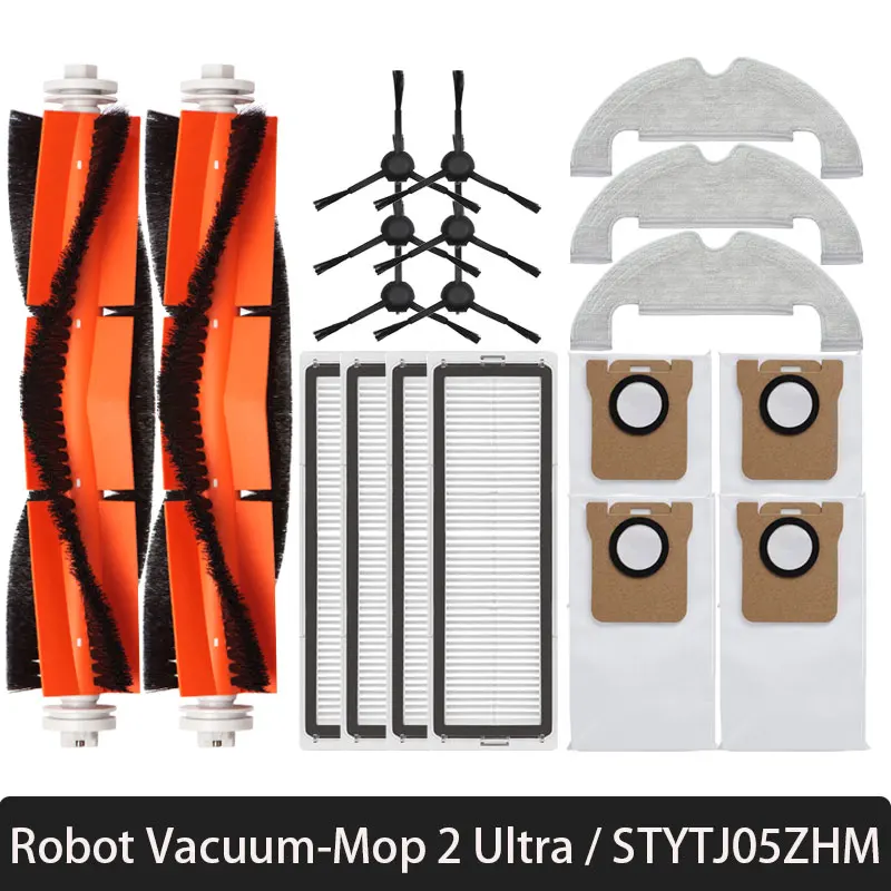Para Xiaomi Mi Robot aspiradora-mopa 2 Ultra cepillo lateral principal filtro Hepa fregona bolsa de polvo STYTJ05ZHM piezas de repuesto