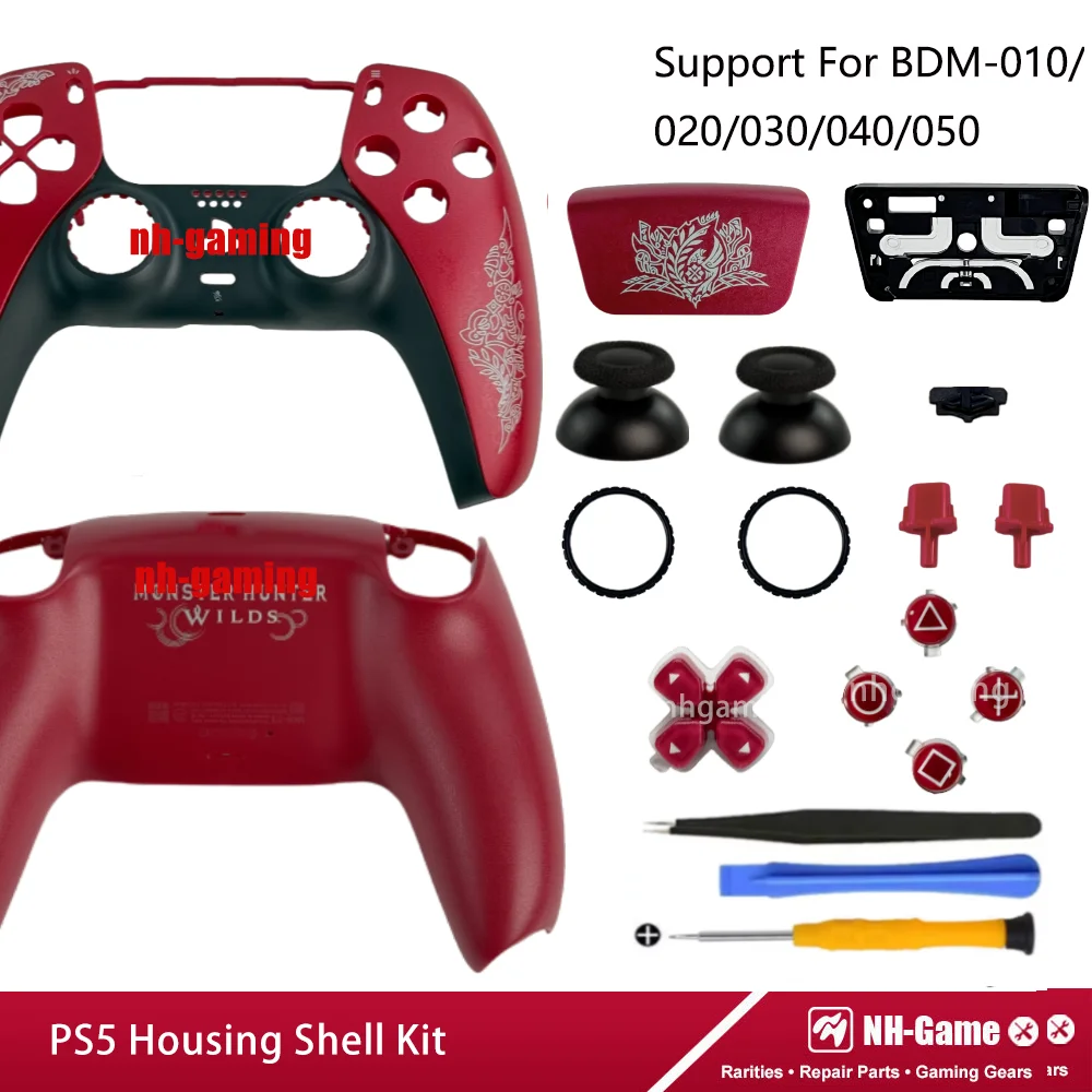For PS5 Controller Shell Limited 30th Anniversary Housing Case BDM-010/020/030/040/050 Front Back Touchpad Cover 3D Cap Buttons