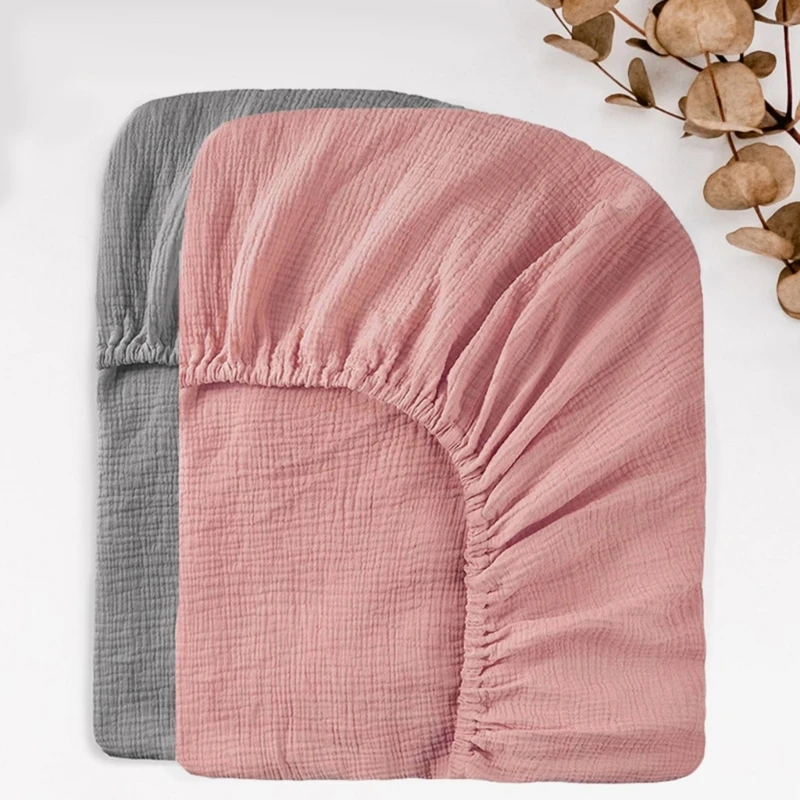 Sábana bajera ajustable para bebé, funda cama para cuna lactancia, Moisés, sábanas ajustadas, colchón D5QA