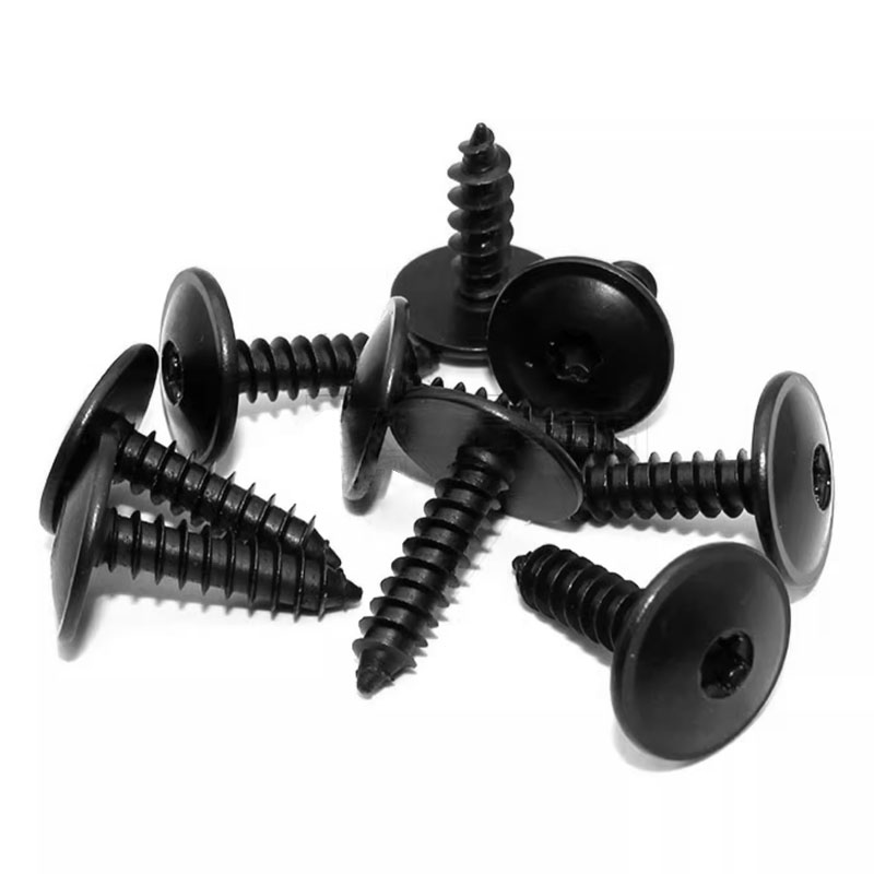 20 ピース/セット車のフェンダー金属セルフタッピングネジ M5X16 T25 黒梅内穴 VW アウディ自動車シャーシボルト