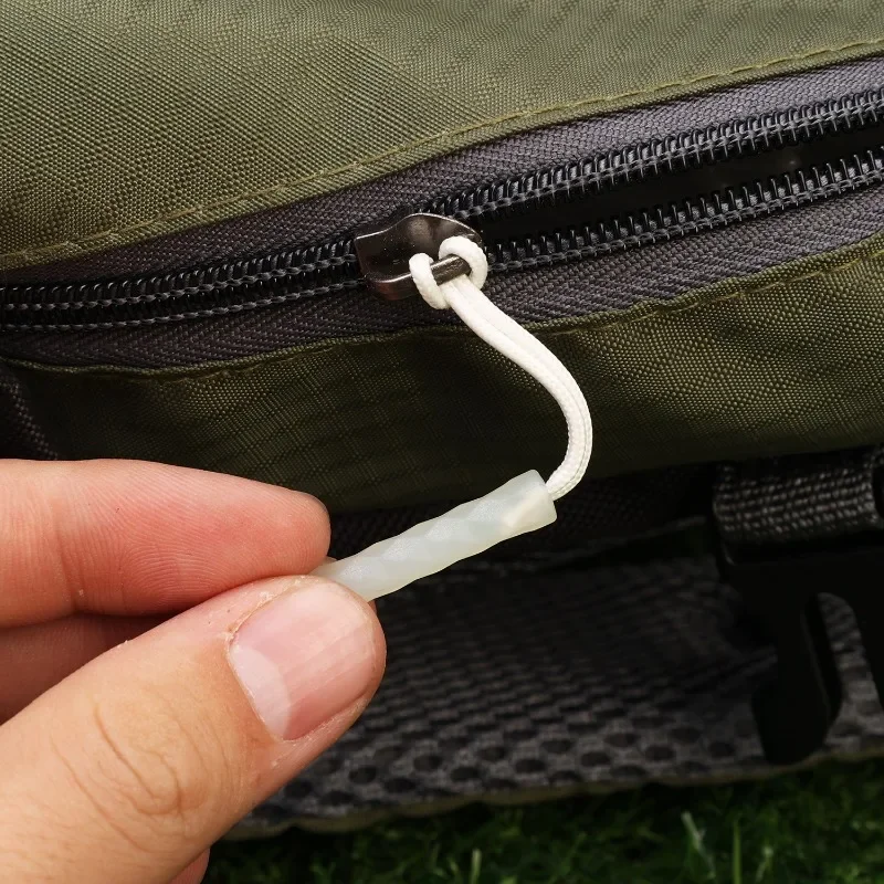 Bolsa de viaje luminosa con cremallera, cuerda de anclaje antipérdida, tienda para exteriores, mochila, anillo de tracción, hebilla de cuerda, accesorios colgantes, 24-1 Uds.