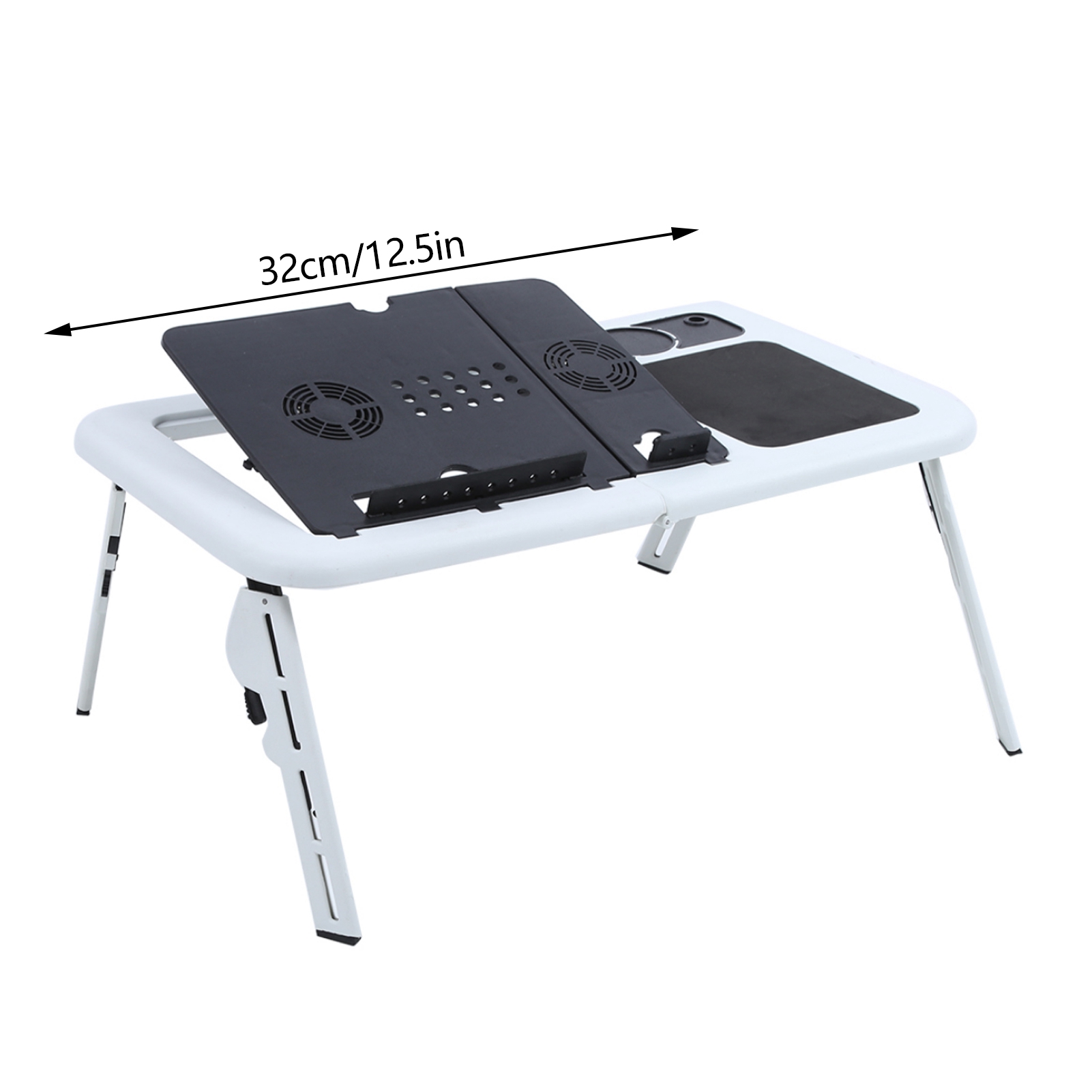 Adjustable Laptop Desk Laptop Notebook PC Folding Portable Car Bed Sofa Desk Stand Table Tray Cool Fan Lightweight Laptop Desk