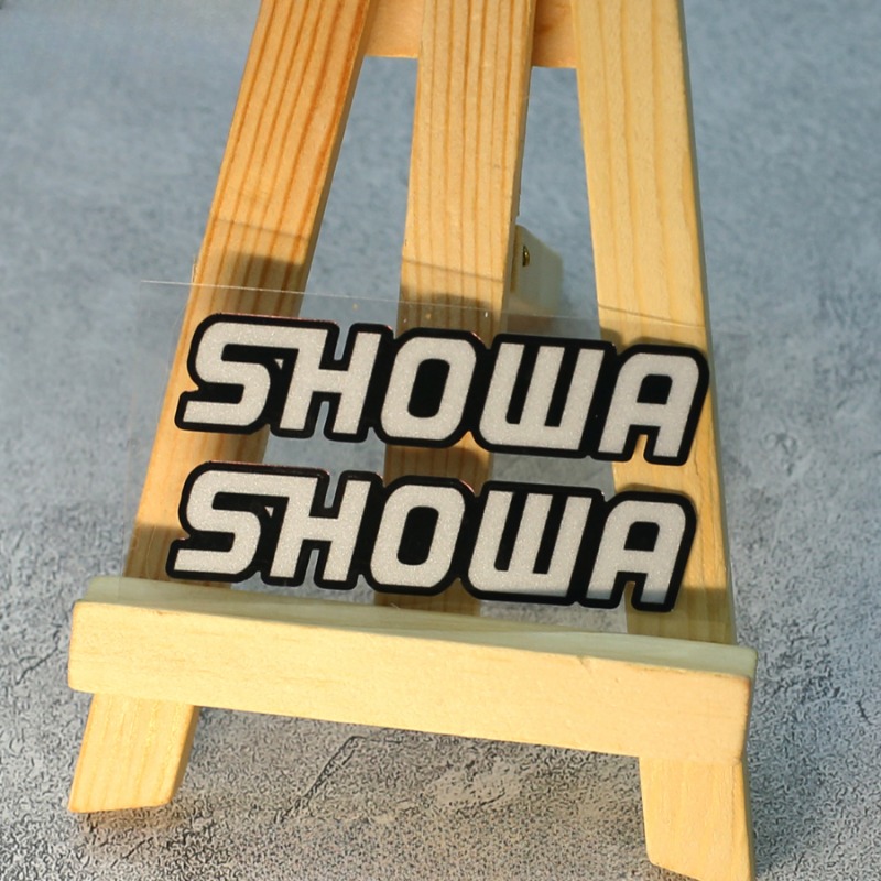 2pcs Reflective Motorcycle Front Fork Racing Helmet Stickers Showa Decals for Yamaha Honda Suzuki Ktm Kawasaki Benelli BMW KTM