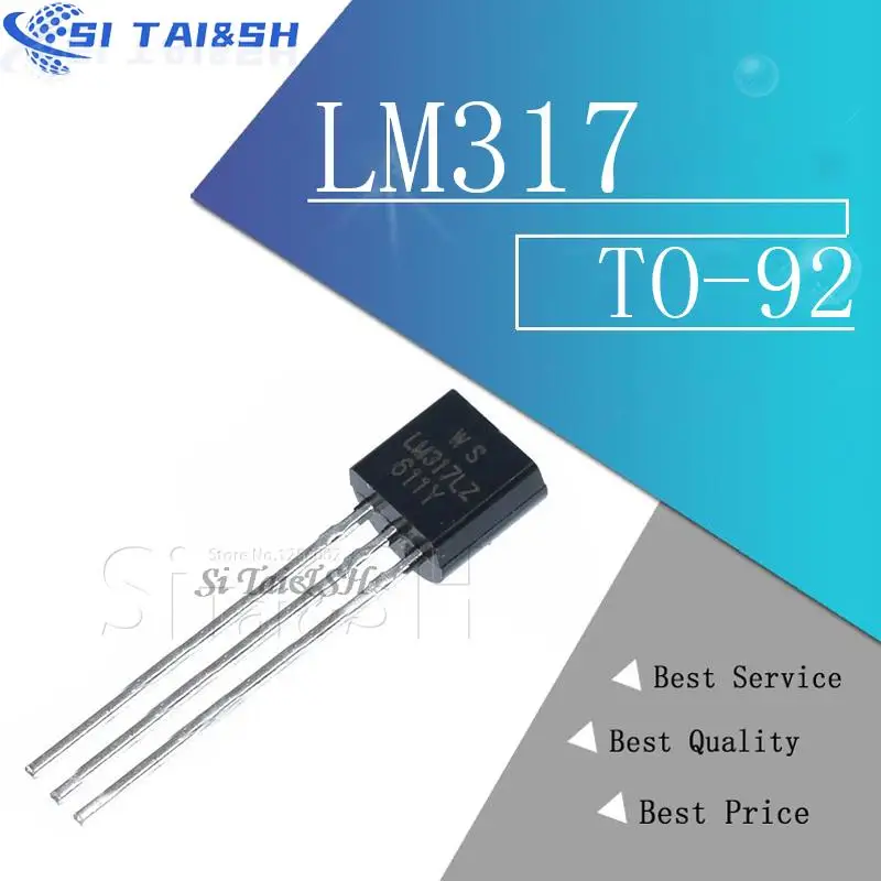 20 Stück LM317 LM317LZ LM317L Spannungsregler 1,2 V bis 37 V 100 mA 0,1 A neues und originales Datensystem