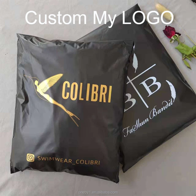 โลโก้ที่กำหนดเองพิมพ์วิกผม Mailing กระเป๋าจัดส่งพลาสติกรีไซเคิล Mailer เสื้อผ้า Mail จัดส่ง Courier บรรจุภัณฑ์ซองไปรษณีย์