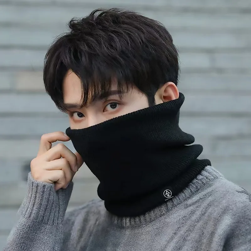 Calentador de cuello tejido, bufanda deportiva, moda suave para mujeres y hombres, cubierta para la cara, patinaje en invierno, correr, senderismo, bufandas gruesas a prueba de frío