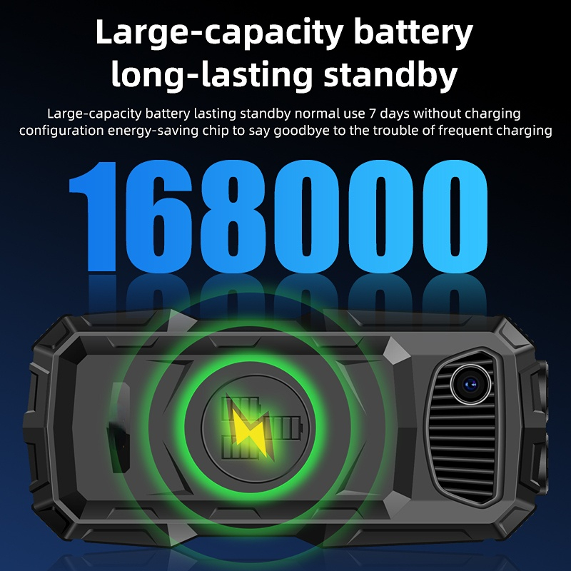 4G LTE Senior Flip Phone for Elderly Large Buttons Powerbank Long Standby SOS Call LED Light Loud Sound Fast Dial