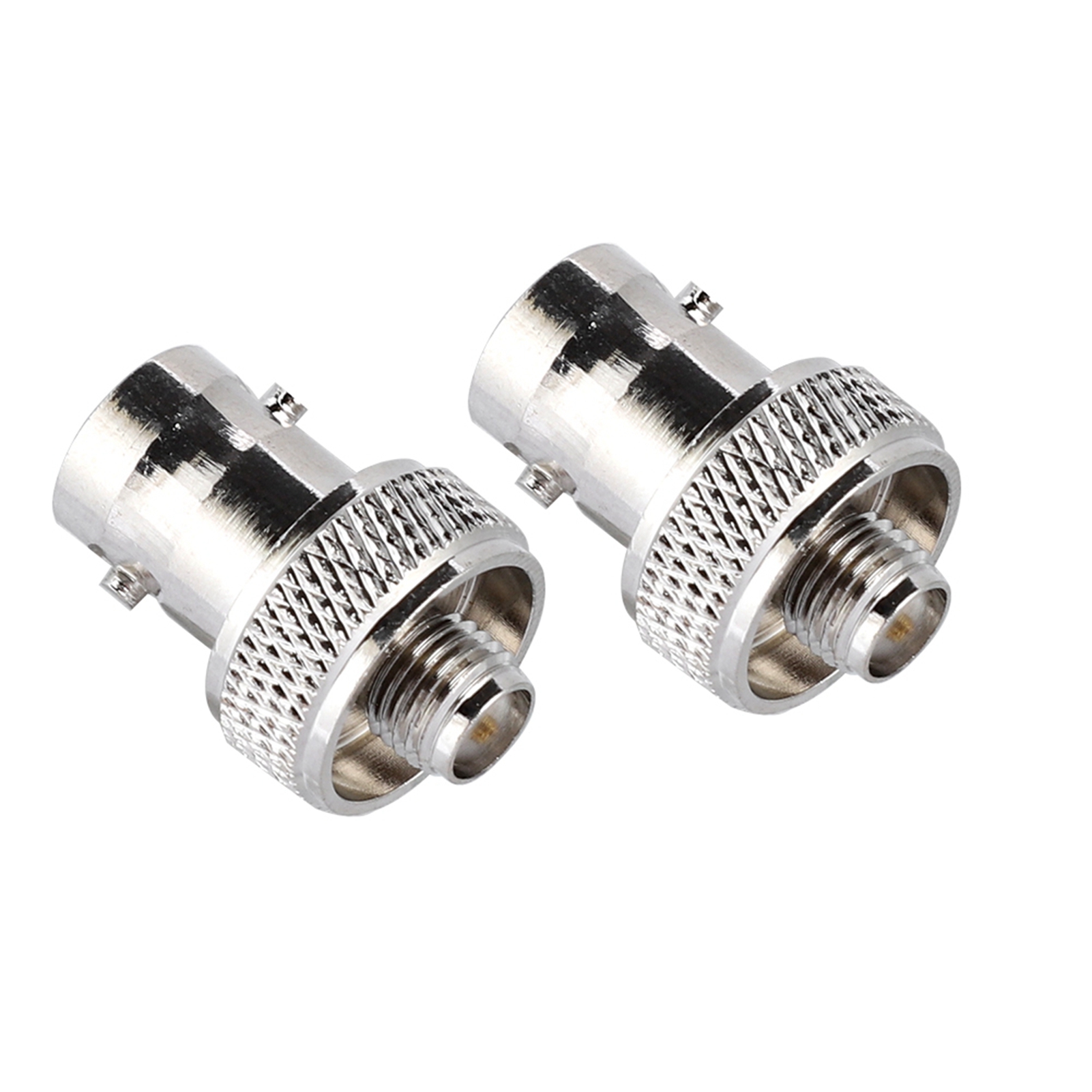 2 piezas SMA hembra a BNC hembra convertir conector adaptador