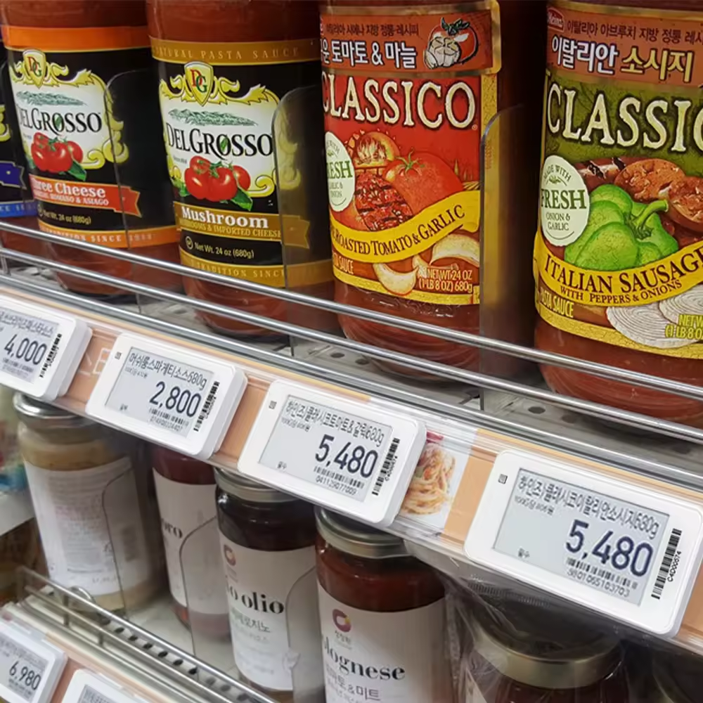 Étiquette d'étagère électronique, Version Bluetooth, étanche, pour supermarché, encre électronique, écran d'affichage, système de papier électronique