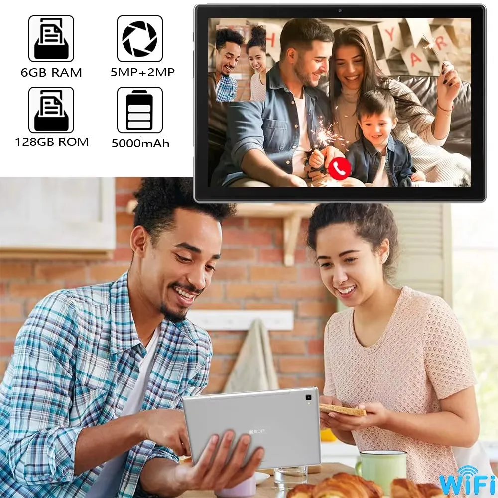 Global Version BDF G10 Android12 แท็บเล็ต 10.1 นิ้ว 8GB/256GB แท็บเล็ต Octa Core 3G 4G Lte โทรศัพท์มือถือ WiFi บลูทูธ