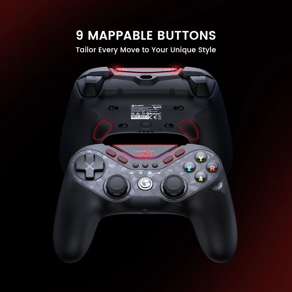 Контроллер GameSir Tarantula Pro Switch, беспроводной геймпад с 9 отделениями кнопками, 6-осевым гироскопом, триггерами с эффектом Холла и NFC