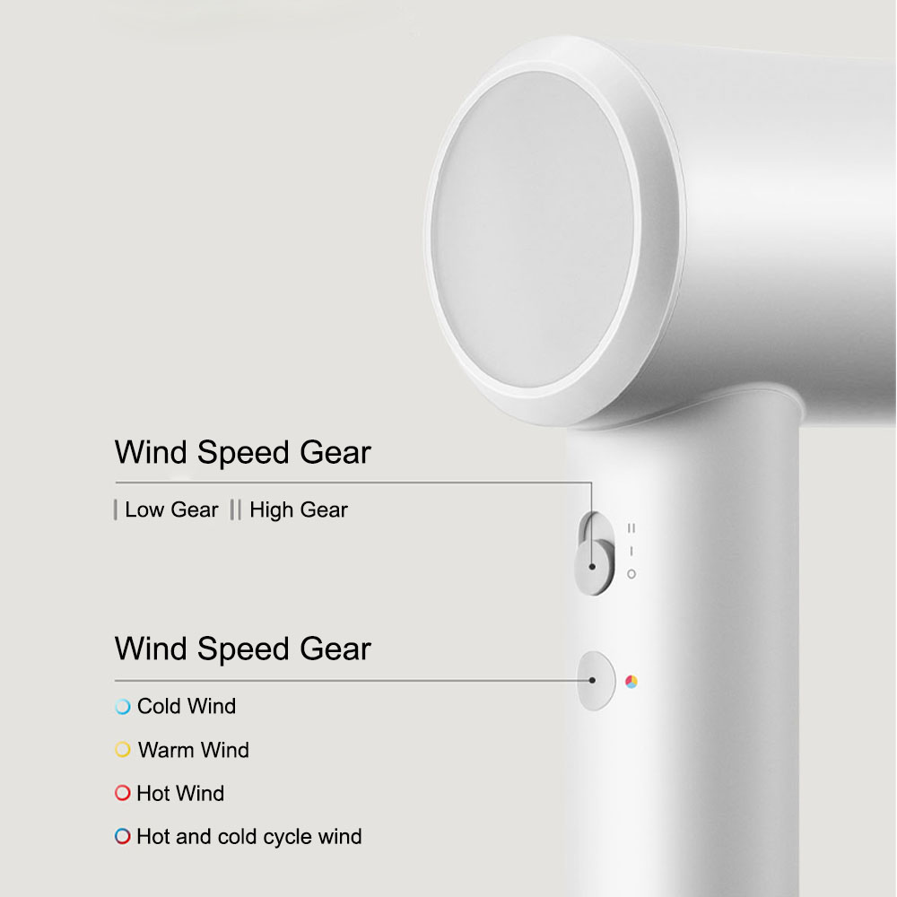 XIAOMI MIJIA H501 SE Hochgeschwindigkeits-Haartrockner 62 m/s Windgeschwindigkeit Negativ-Ionen-Haarpflege 110.000 U/min Professionelle trockene 220 V CN-Version