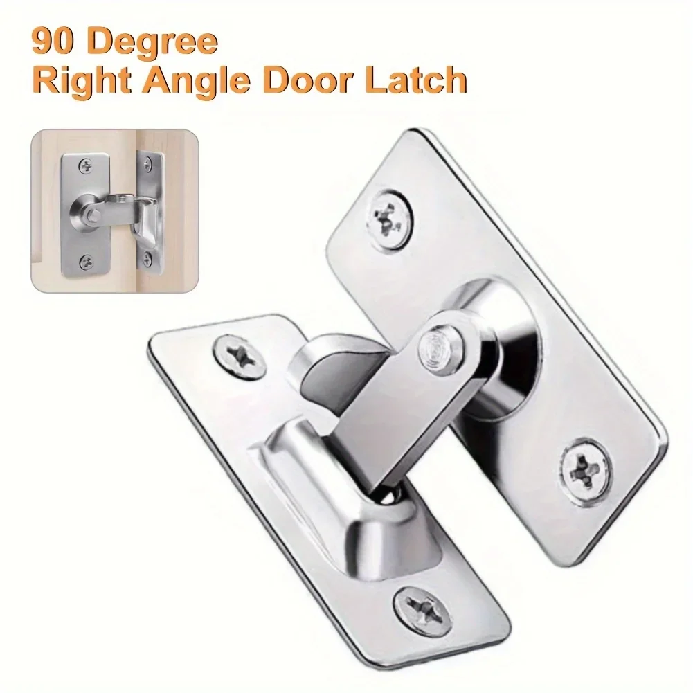 Durable 304 Stainless Steel Door Lock Latch - High-Security Home Protection - Rust-Resistant, Easy Install - For Long-Lasting