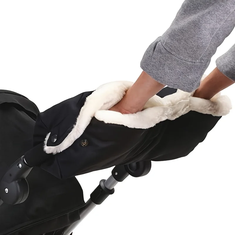 1 guantes a prueba de viento para cochecitos: adecuados para asas de cochecito, estos guantes cálidos están diseñados para clima frío, guantes cálidos
