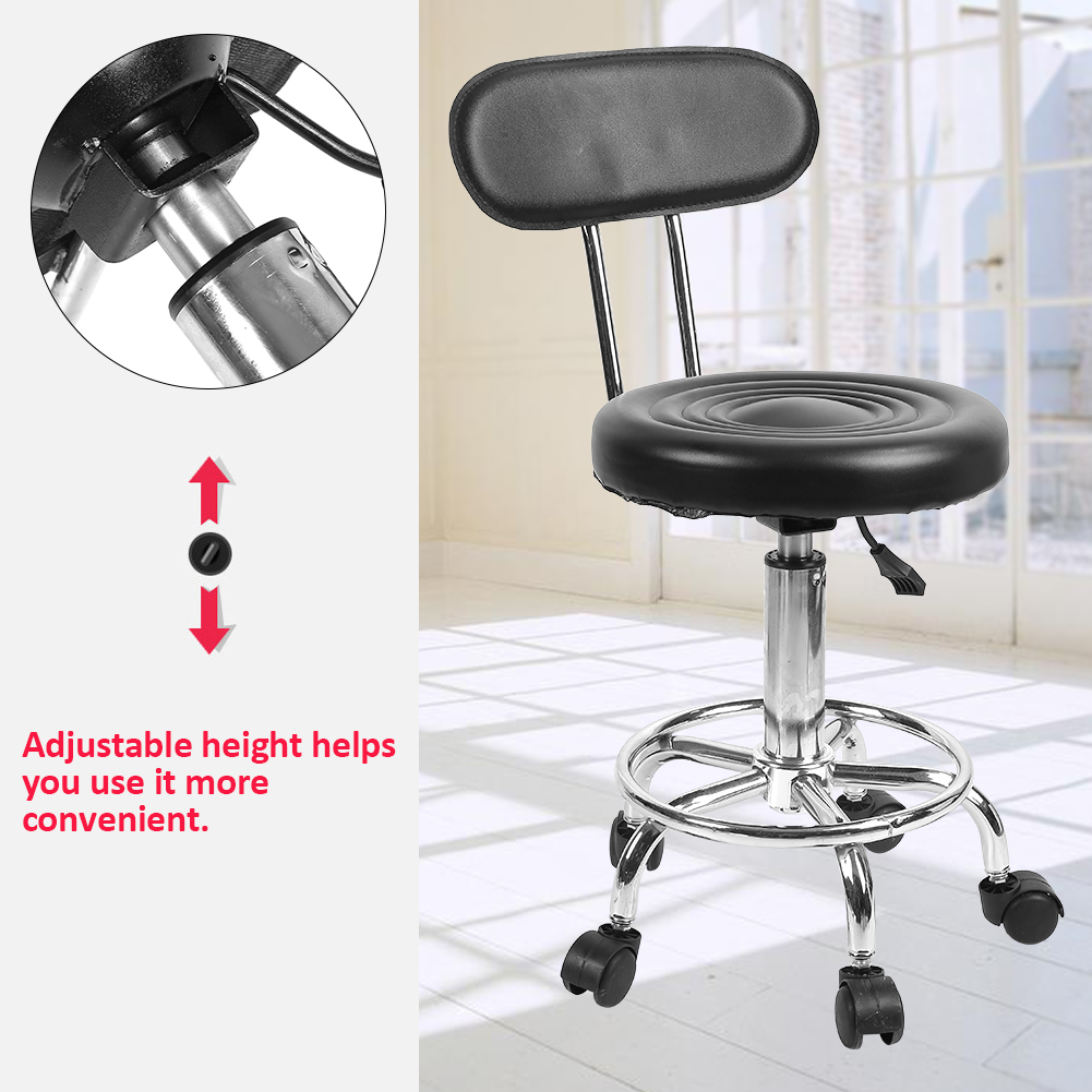 Beauty Stool Bar Chair Adjustable Salon Hairdressing Styling Chair Barber Massage Beauty Tattoo Studio Adjustable & Rotatable