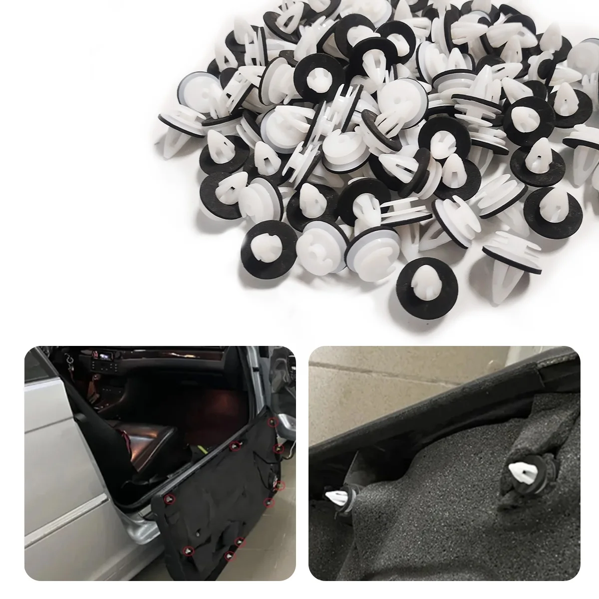 Universal Auto Fastener คลิปยึดแผงประตูคลิปคลิปกันชนภายใน Fender สกรู Rivet Fastener Fastener