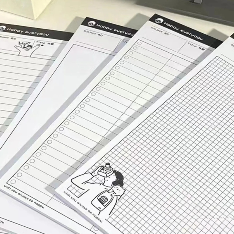 Papier à notes autocollant B5, 1 pièce, papier Simple et détachable, fournitures d'apprentissage, carnet de notes
