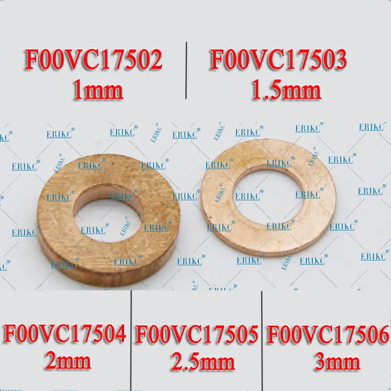 Arandelas de cobre F00VC17502 F00VC17503 F00VC17504 F00VC17505 F00VC17506 9001-850C para inyector BOSCH Delphi