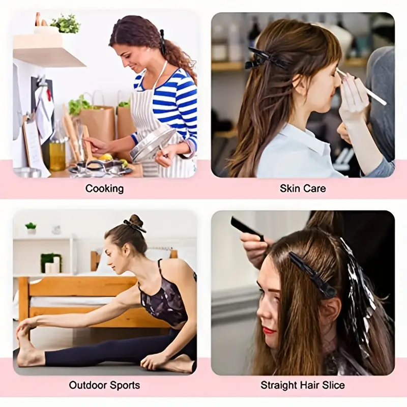 5-30 個ワニヘアクリッププラスチック滑り止めヘアピン黒ピンク耐久性のあるヘアクランプ理髪スタイリングアクセサリー女性男性