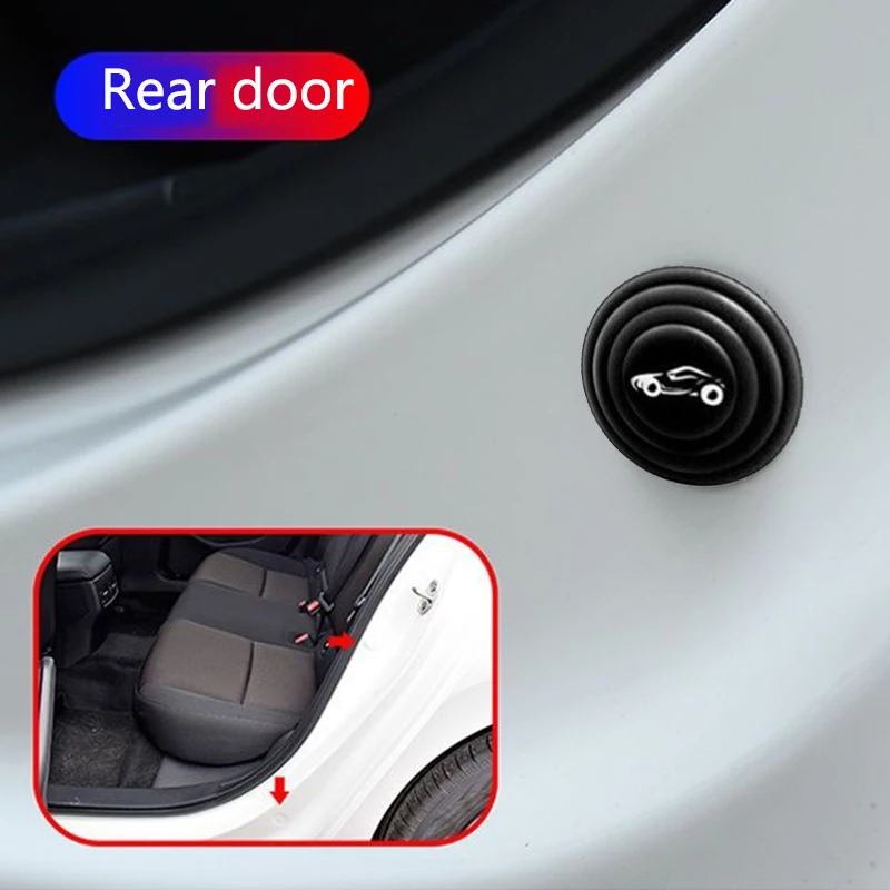 10/20 pz auto porta silicone antiurto pad universale tronco isolamento acustico ispessimento cuscino adesivi guarnizioni antigraffio