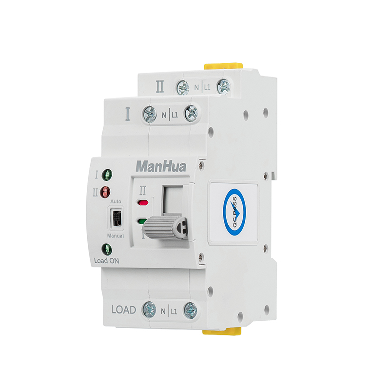 ManHua MES1-63NS/2P AC 220 В 63A 2 полюса двойной мощности автоматический резервный переключатель электрический переключатель типа ПК бытовой Din-рейка