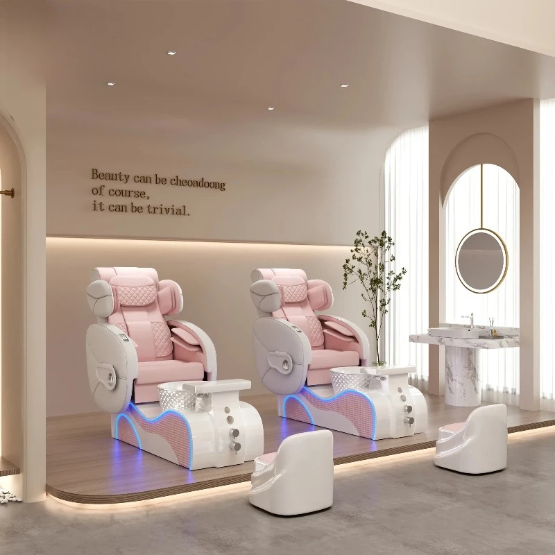 페디큐어 의자 살롱 의자 SPA 가구 등받이 마사지 의자 페디큐어 스툴 네일 소파 카우치 족욕 발 담그기 의자