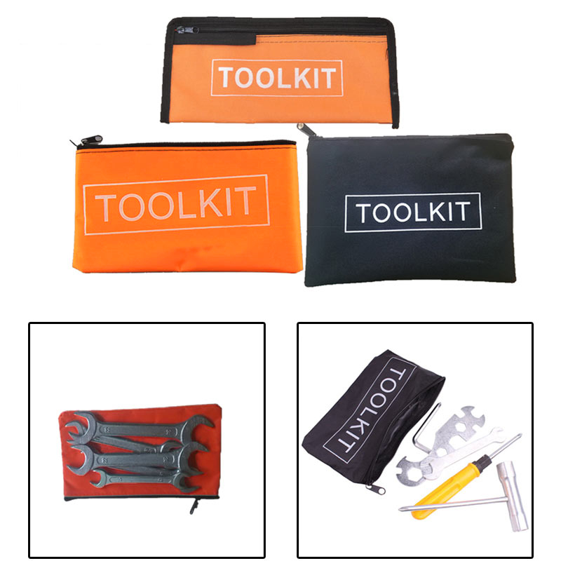 Borsa per kit di attrezzi hardware Oxford in tela con cerniera Organizzatore di archiviazione impermeabile Borsa da viaggio portatile multifunzionale Borse per attrezzi piccole