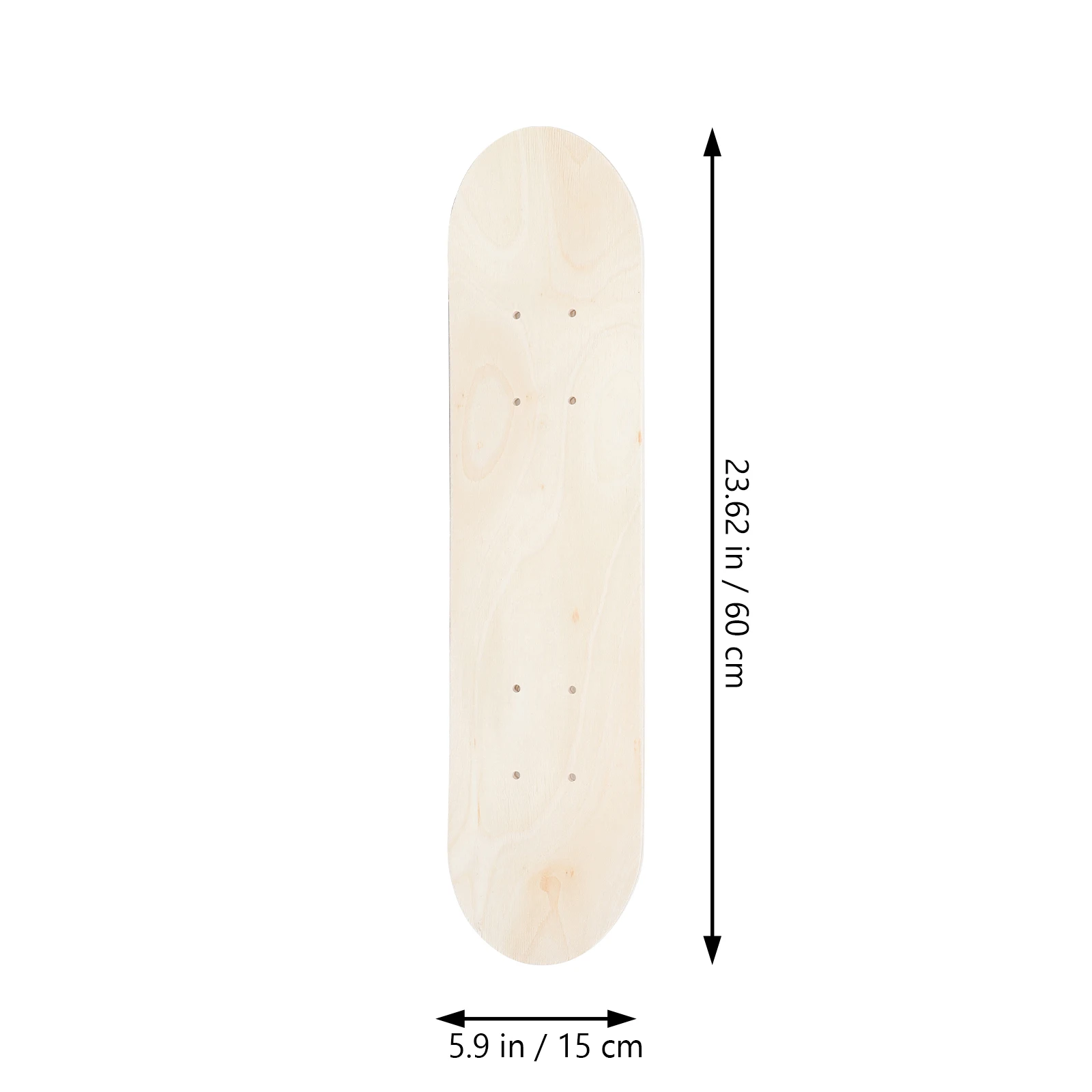 60 ซม.สเก็ตบอร์ดดาดฟ้า Maple สเก็ต BOARD เปล่าผู้ใหญ่มือวาดตกแต่ง BOARD Double Rocker DIY BLANK Graffiti สเก็ตบอร์ด
