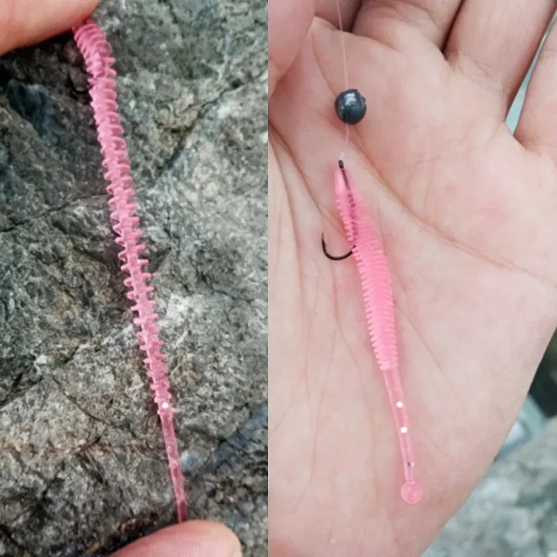 10 Cái/lốc Tôm Mùi Dẻo Silicone Con Sâu Mồi Mềm 60Mm 0.6G Jig Wobblers Mồi Dụ Cá Nhân Tạo Mồi Cho Bass cá Chép Pesca Giải Quyết