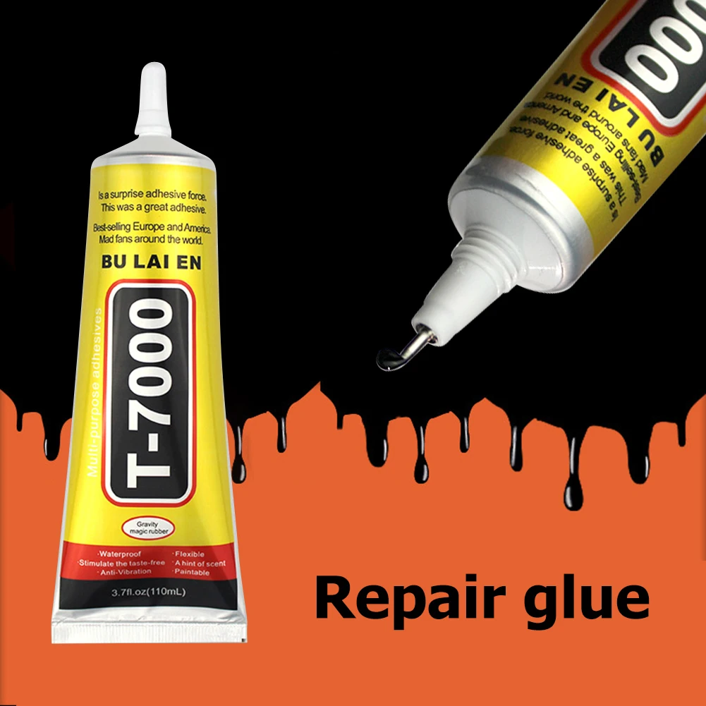 15/25/50/110ML T7000 Black Glue for Phone Mobile Screen DIY Repair Adhesive With Precision Applicator Tip LCD Display Repair
