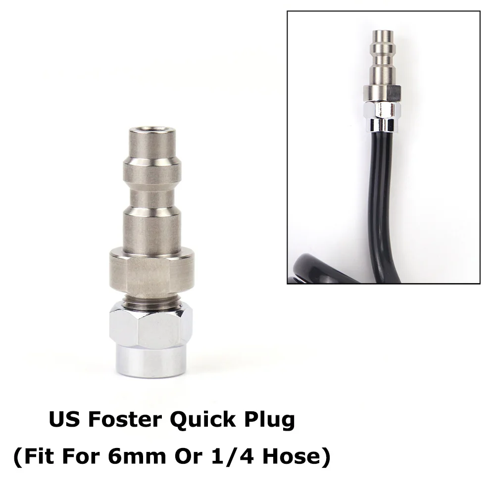 New HPA SLP Flex Air Hose Remote Line Whip Hose , Foster Quick Disconnect Coupler , Airsoft Low Pressure Max 150PSI