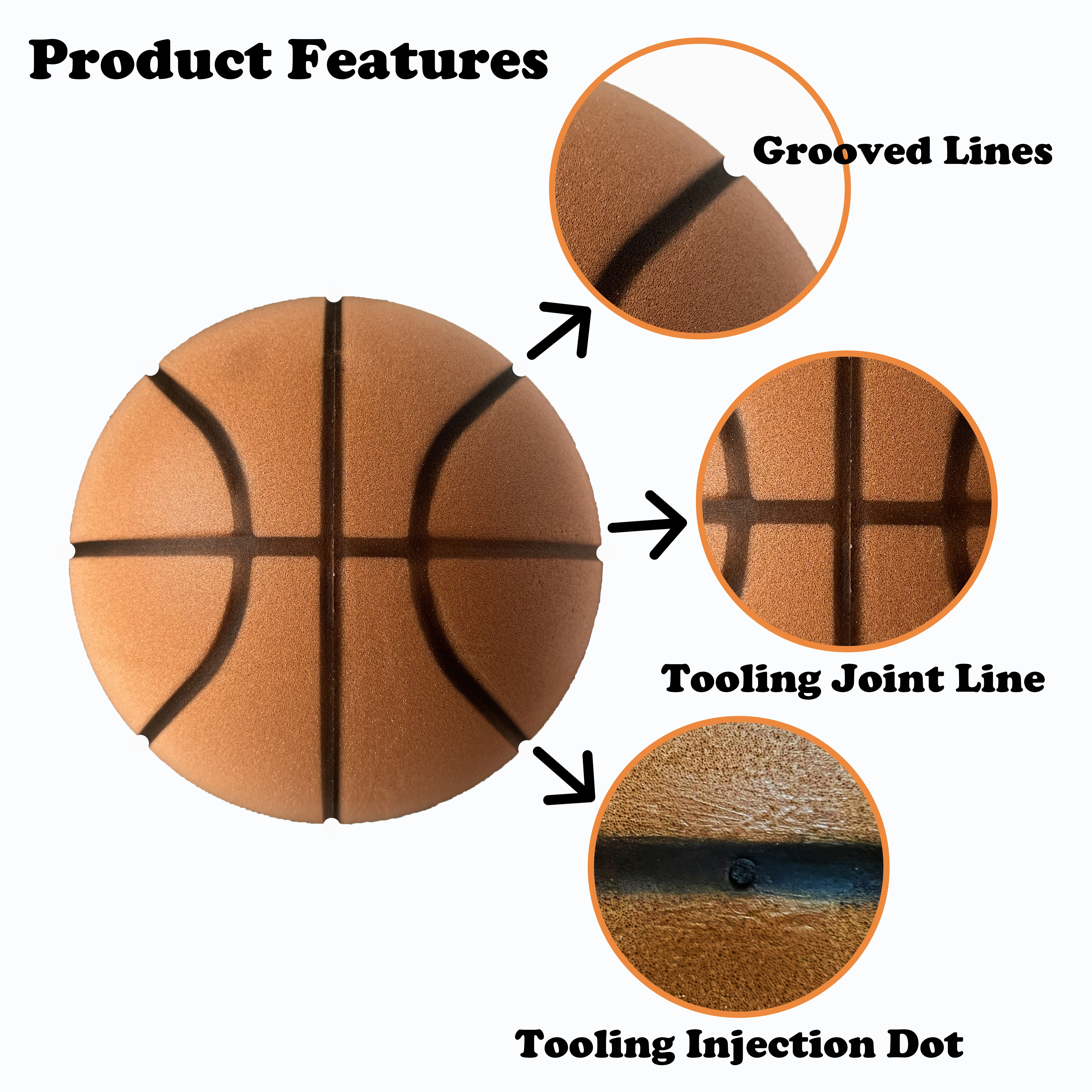 溝付きサイレントバスケットボール 29.5 インチ/27.5 インチフォームバスケットボール屋内トレーニングサイレントボールドリブル静かにバウンスバスケットボールノイズなし