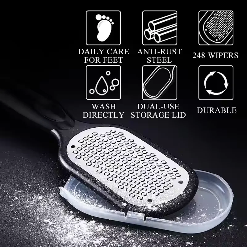 1Pcs/2PCS/3PCS 발 파일 전문 Rasp Heel Grater 하드 데드 스킨 캘러스 리무버 페디큐어 풋 케어 도구