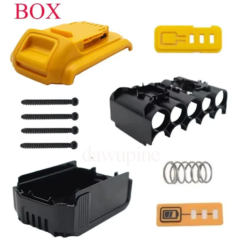 Für DeWalt Werkzeug Zubehör Li-Ion Batterie Kunststoff Fall Für XR 18V 20V DCB183 DCB203 DCB204 DCB200 Shell gehäuse Fall Teile