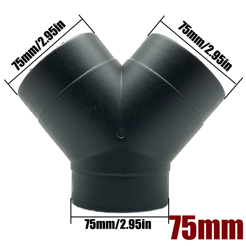 42mm 60mm 75mm 90mm duto de ventilação de ar do carro t peça y ramo conector de tubo divisor para webasto eberspaecher aquecedor de estacionamento diesel