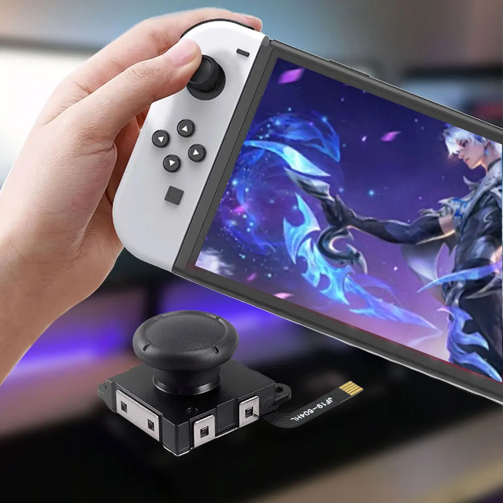 Joystick z czujnikiem Halla bez dryfowania drążek elektromagnetyczny Halla drążek kciuka Halla o wyższej czułości dla przełącznika Nintendo/OLED/Lite