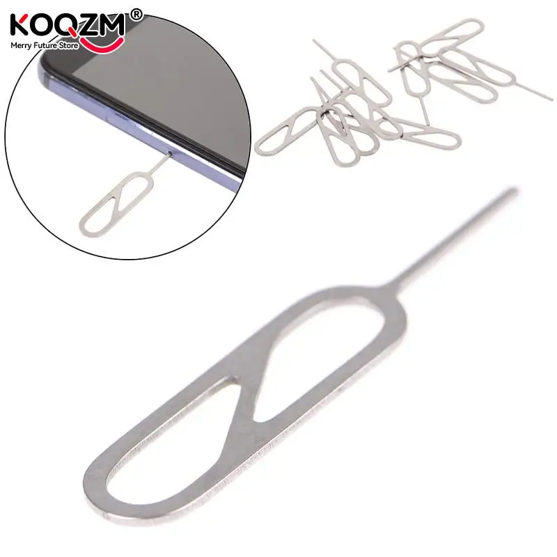 10 sztuk metalowa taca karty SIM usuwanie wysuń Pin klucz narzędzie igły dla IPhone dla Oppo dla Vivo dla Xiaomi