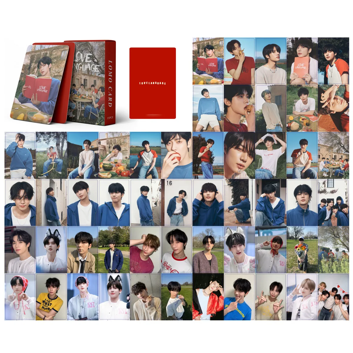 55Pcs Idol Boy New Album Love Language Photocards High Quality Lomo Cards HUENINGKAI TAEHYUN BEOMGYU SOOBIN YEONJUN Fans Gifts