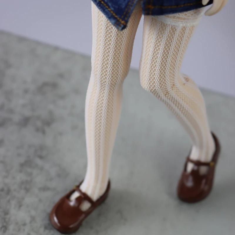 Calcetines para muñeca Blythe, calcetines negros, blancos y rosas de color caramelo para muñeca Ob24 Ob22 Azone, medias largas