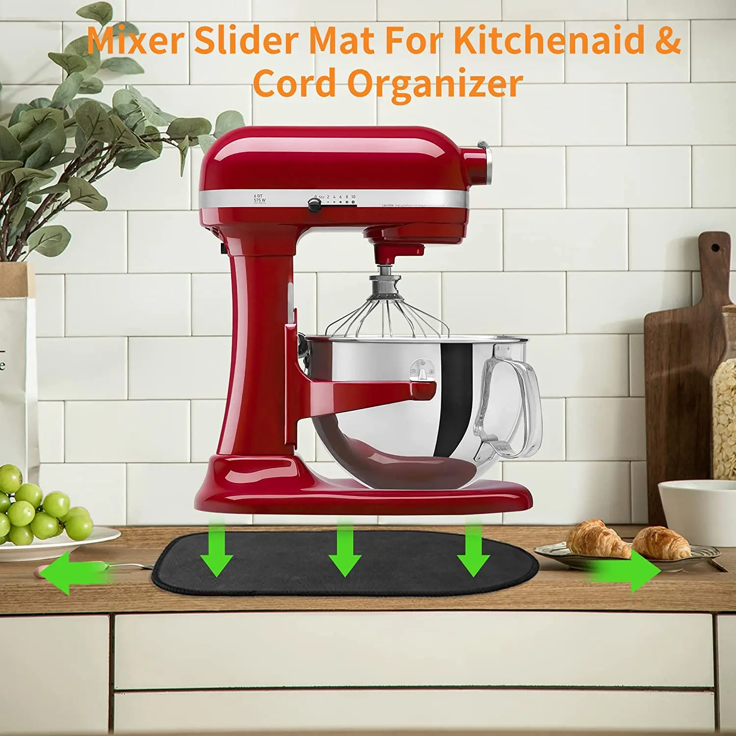 Sliding Mat for Kitchenaid Mixer Mover Slider Mat Pad Stand Mixer, Kitchen Appliance Slider Mat Compatible Kitchen Accessory