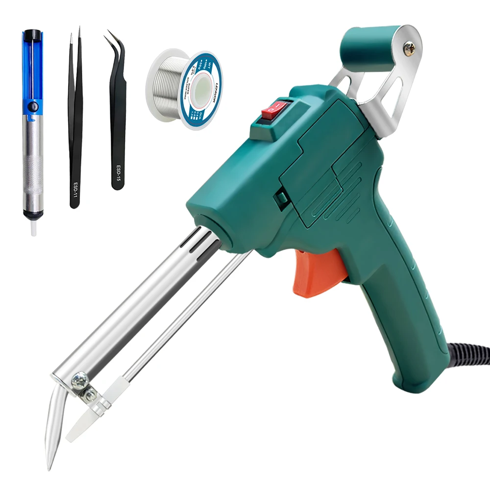 Electric Soldering Iron Gun Hand-held Internal Heating Soldering Iron Automatically Send Tin Gun Soldering Welding Repair Tool