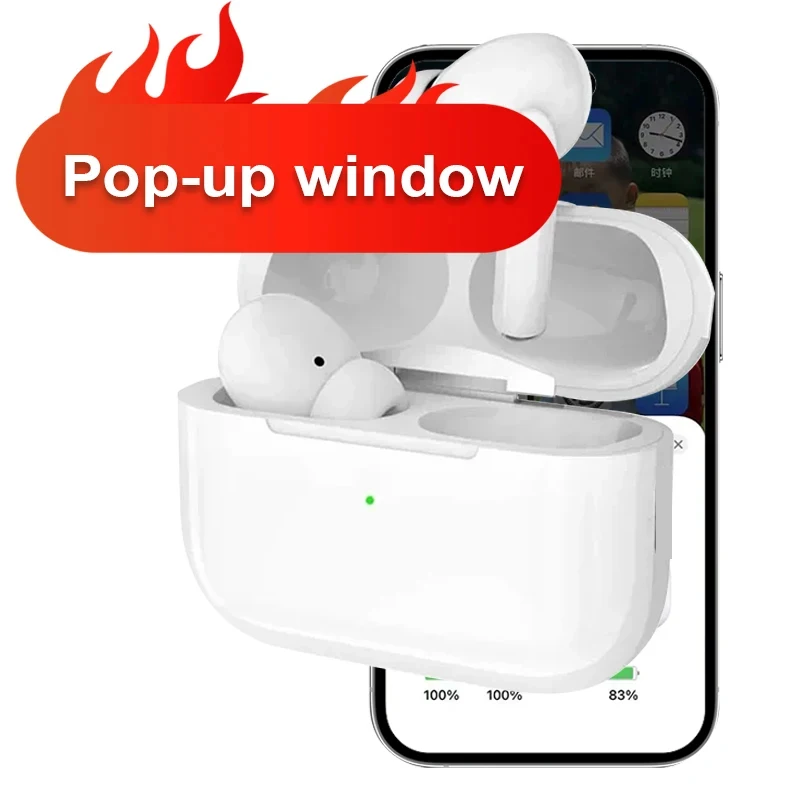 Airs Pro Wireless Headsets Bluetooth Earphones TWS Earbuds With Siri Pop-up Window Waterproof Positioning Touch Control For Ios