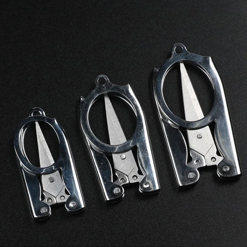 Folding Scissors Pocket Travel Small Crafts Sharp Blade Emergency Mini Foldable Travel Embroidery Scissor Thread Tailor Scissors