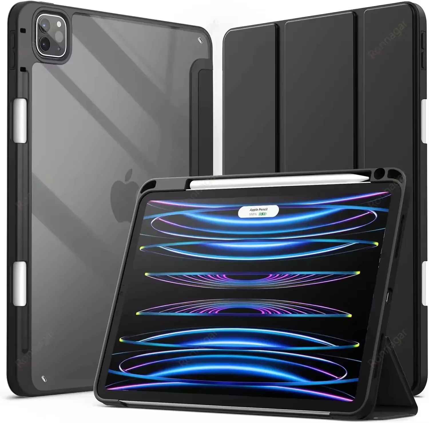 Smart Case for iPad Air 11 inch M2 M3 2025 2024 A16 11th Air 5th 4th Gen Pro11 13 M4 M2 Air 13 M2 M3 iPad 10th 9th 8 7 10.2 10.5